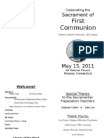 1st Communion Program - 2011