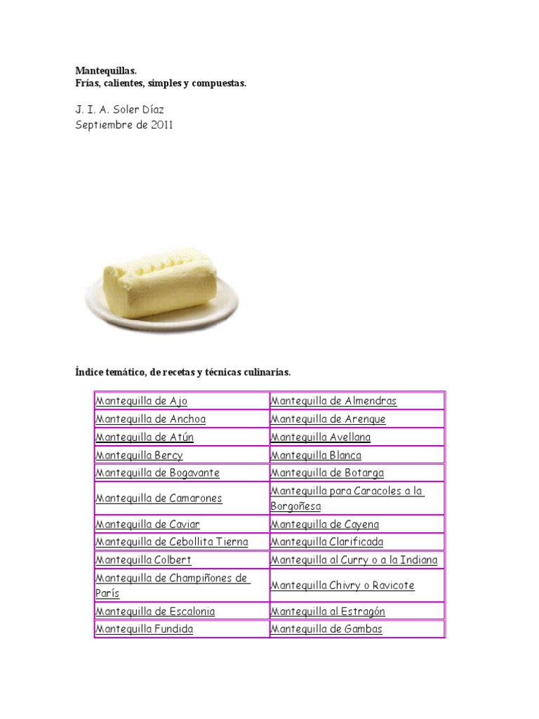 Mantequillas Compuestas | PDF | Pimenton | Cocinando