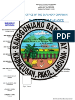 Barangay Clearance: Office of The Barangay Chairman