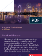 Singapore City Skyline at Night PowerPoint Template #54219