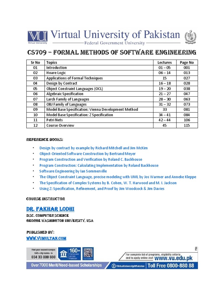 Formal Methods in Software Engineering | PDF | Class (Computer ...