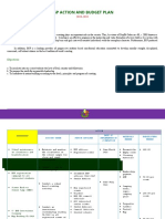 BSP Action and Budget Plan