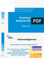 Ses13 Final Exam Material Review