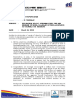 Memorandum on CDF Optional Fund and Others - March 23 2020