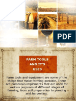 Farm Tools and It'S Uses: 1 Document Name