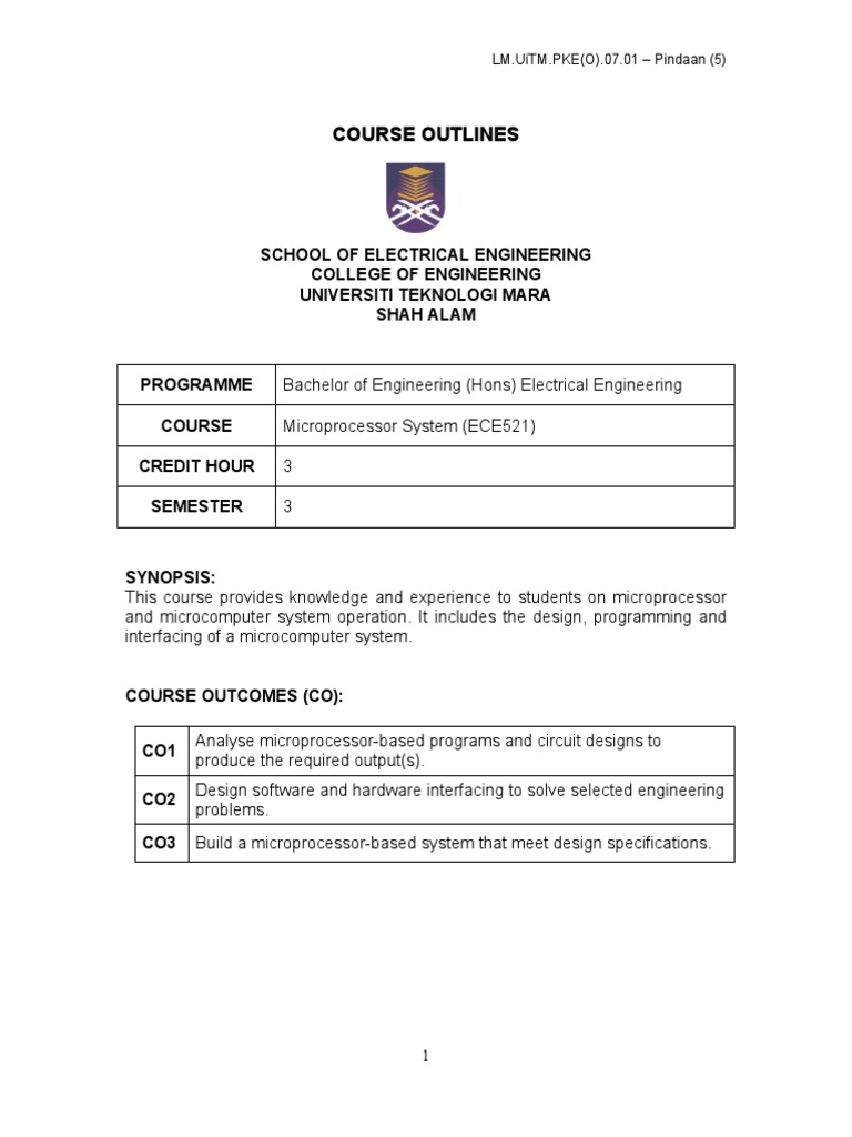 Microprocessor Systems Course | PDF | Engineering | Design