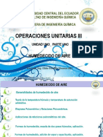 Humedecido de aire: temperatura húmeda y saturación adiabática