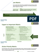 Prioritisation and Time Managment