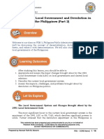 Module 4: The Local Government and Devolution in The Philippines (Part 2)