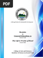 General Education 1o: The Life & Works of Rizal