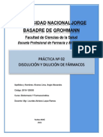 Practica N 2 Disolucion y Dilucion de Farmacos .