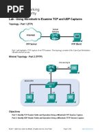 10.4.3 Lab - Using Wireshark To Examine TCP and UDP Captures