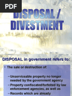 Disposal and Divestment