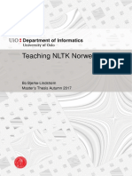 Teaching NLTK Norwegian