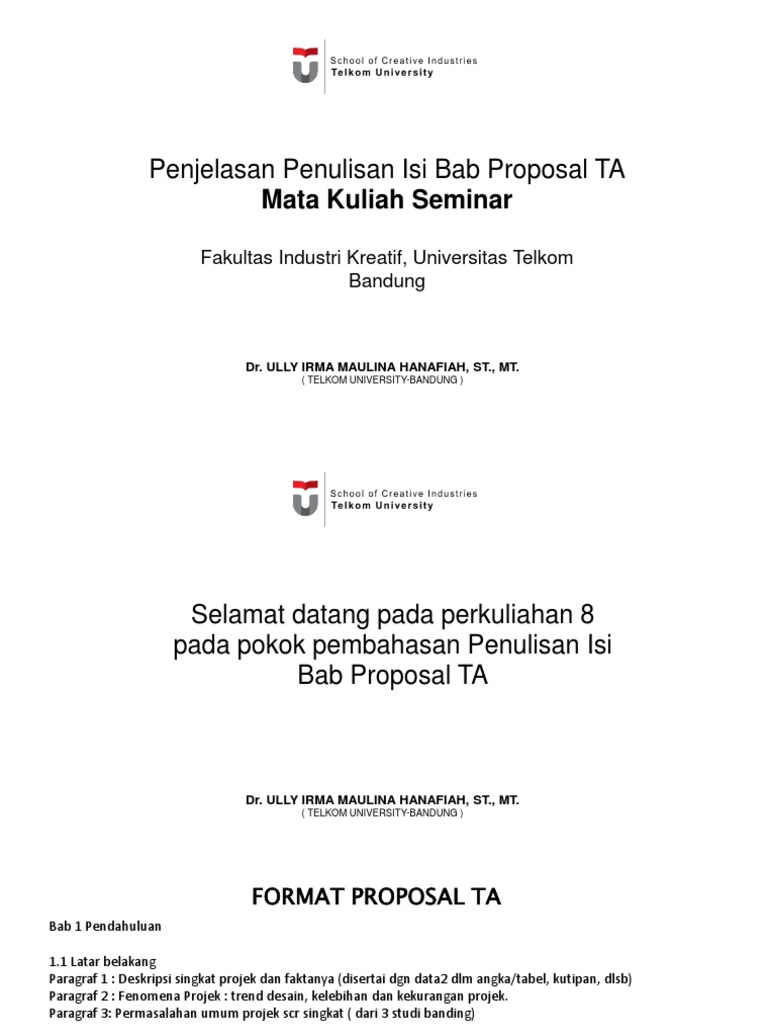 Panduan Penulisan Proposal TA Desain Interior | PDF | Seni
