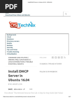 Open DHCP Server Installation Guide | PDF | Ip Address | Network ...