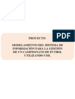 Modelado del sistema de información para la gestión de un campeonato de futbol usando UML