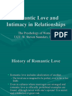 Romantic Love and Intimacy in Relationships