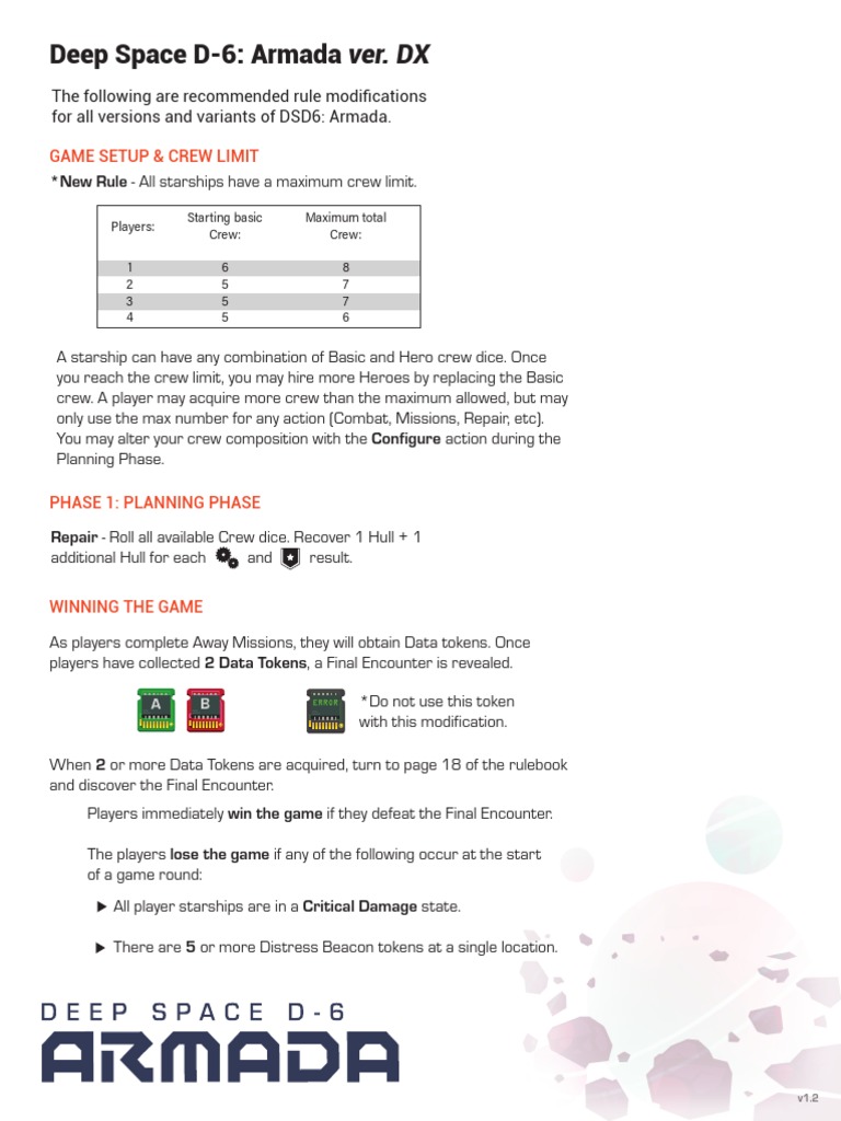 Deep Space D6 Rules Pdf