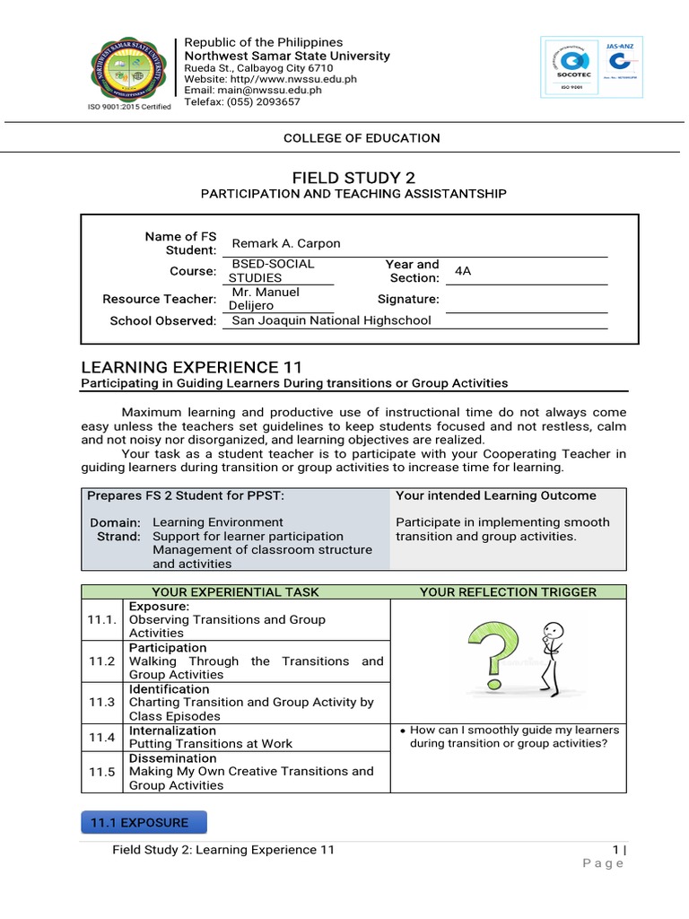 Effective Classroom Transitions Guide | PDF