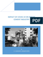 Impact of Covid-19 On Indian Cement Industry: by L.P. Ashwanth - Nishant Sapra