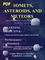 Comets, Asteroids, and Meteors