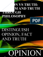 Opinion Vs Truth: Wisdom and Truth Through Philosophy
