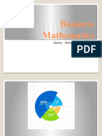 Business Mathematics: Name: Akanksha S Marlecha Bba-Ib Roll No. 3651