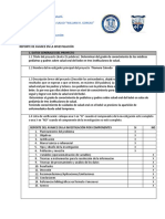 Reporte de Avance en La Investigación