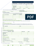 KCB Internet Banking Application Form For Individuals