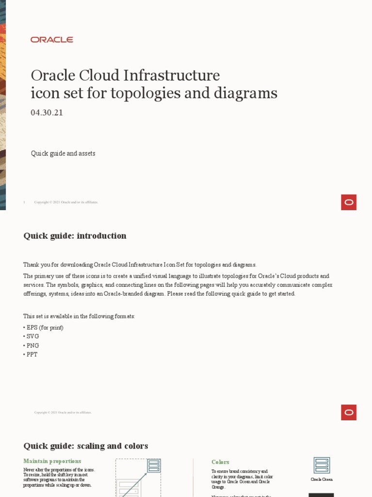 Oracle Cloud Infrastructure Icon Set For Topologies and Diagrams | PDF ...