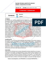 Vitaminas y hormonas: clasificación y funciones