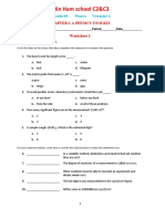 Bin Ham school physics worksheet