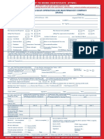 Masa Permit To Work Certificate