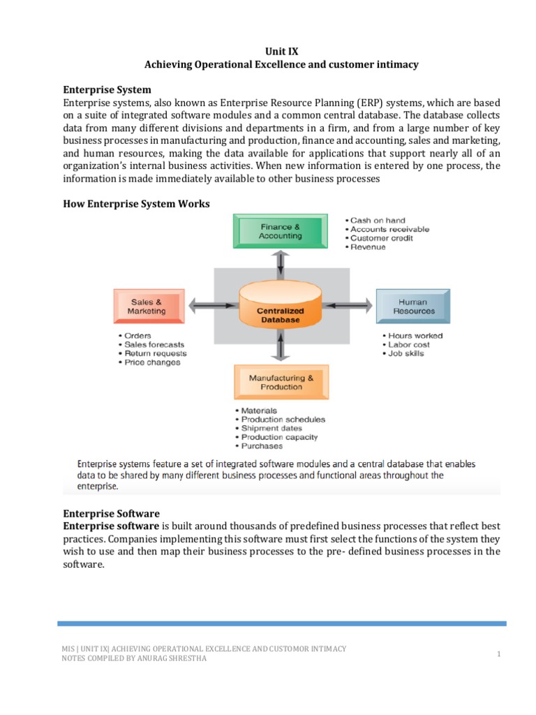 ERP & CRM Systems for Businesses | PDF | Customer Relationship ...