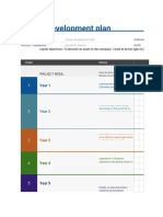 Career Development Plan: Year 1