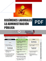 Régimenes laborales en la administración pública