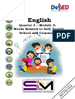 English Grade 1 Quarter 3 Module 3 Words Related To Self