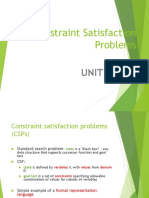 Constraint Satisfaction Problems: Unit 3