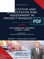 Qualitative and Quantitative Risk Assessment in Project Management