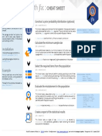 Audit Sampling With Jfa::: Cheat Sheet