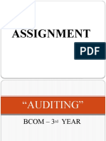 Assignment - B.com 3rd Year