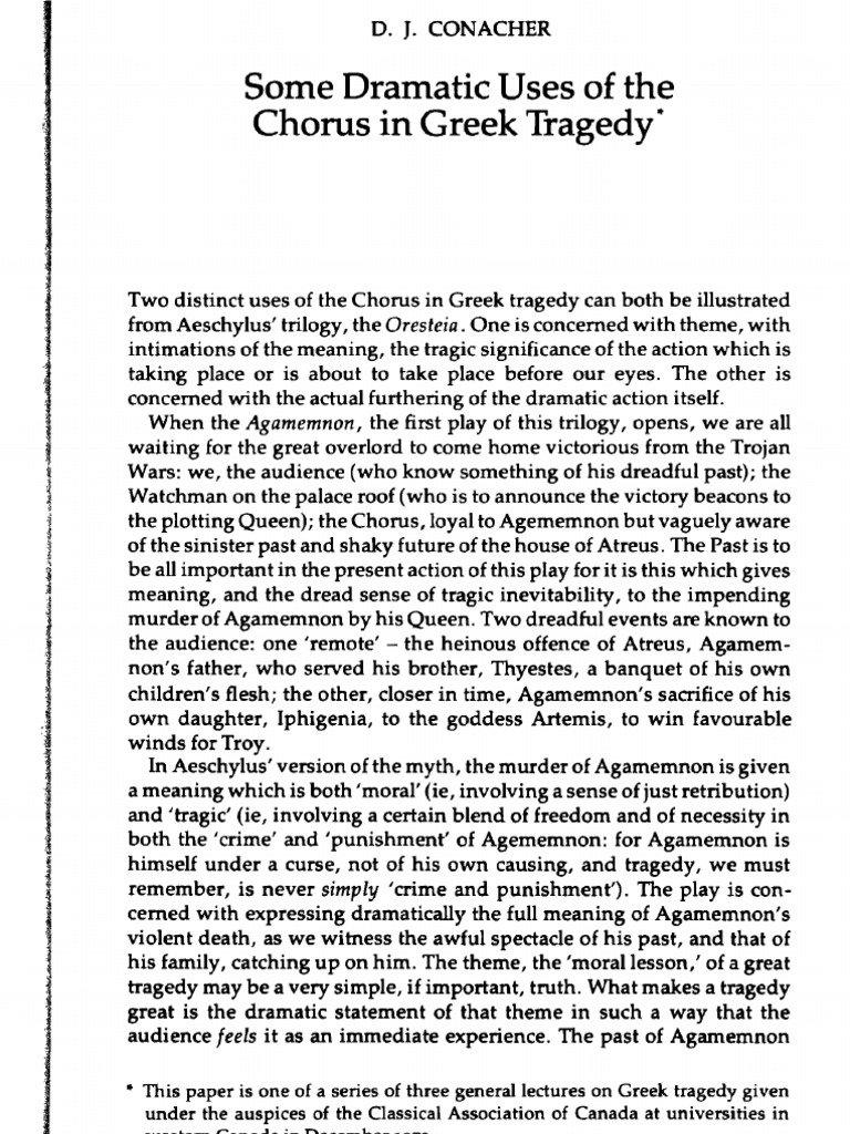 Dramatic Uses of Greek Chorus PDF