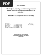 Download advertisement impact on consumer by Chandan Kumar Singh SN55335062 doc pdf