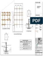 Column Footing F2 Details: Project Name