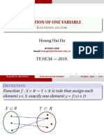 Function of One Variable: Hoang Hai Ha