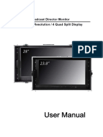 4k Monitors, On Board User Manual