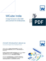 WCube India's B2B Procurement Platform for Mid and Large Enterprises