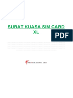 Surat Kuasa Sim Card XL