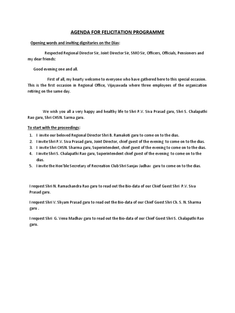 Recreation Club Felicitation | PDF
